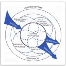 Gambar 2.4 Diagram yang mewakili sistem adaptasi manusia (Tomey, 2006) 