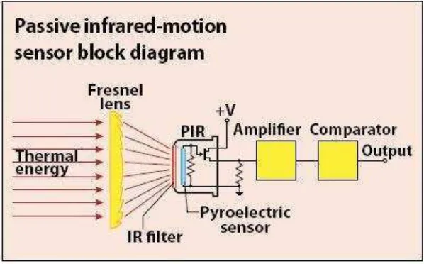 Gambar 2.4. Blok diagram sensor PIR 