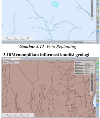 Gambar 3.10  Peta kecamatan yang dipilih untuk 