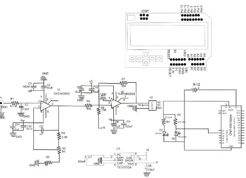 Gambar 2. Skema rangkaian elektronika  