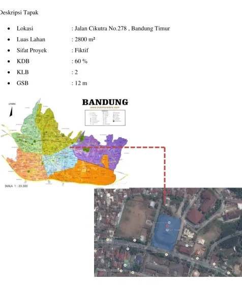 Gambar 3.1.Lokasi Site Perancangan GOR C-TRA 