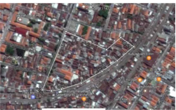 Gambar  II.2    1  Lokasi  Tapak  di  Donorejo  Kapasan  (sumber: google maps) 
