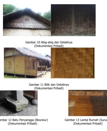 Gambar 11 Bilik dan Detailnya  