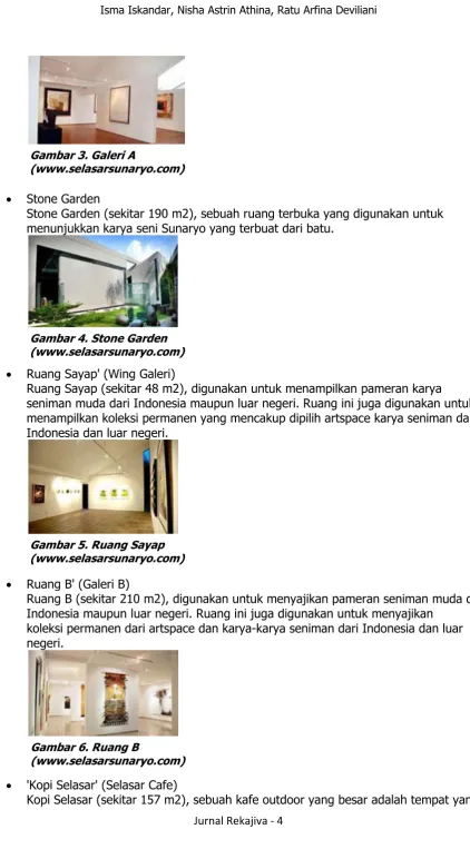 Gambar 3. Galeri A  (www.selasarsunaryo.com) 