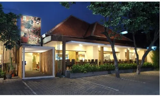 Gambar 1. Tampak Depan Restoran Sambara, Jl. Trunojoyo, Bandung Sumber: http://sajiansambara.com/photos/gallery/sambara-trunojoyo/ - diunduh 16 Februari 2014 
