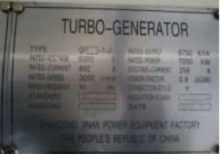 Gambar 2.9  Generator PLTU Biomassa PT. Suka  Jaya Makmur 