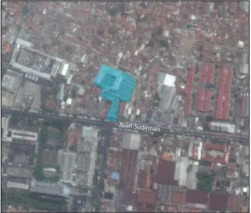 Gambar 1. Lokasi Apartemen Sudirman Suites Bandung (Sumber : Google Map, 2015, diolah) 