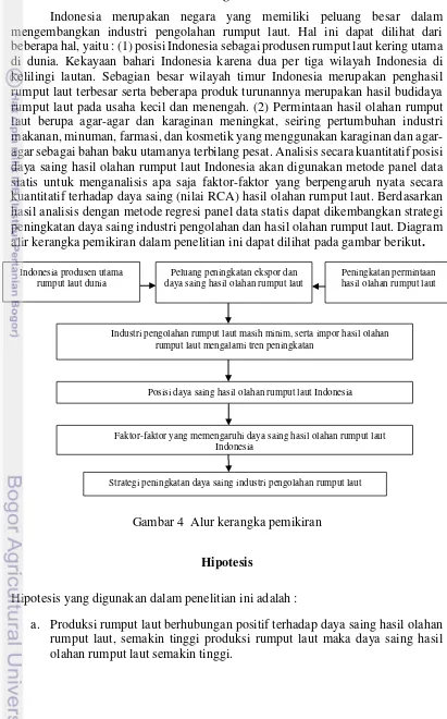 Gambar 4  Alur kerangka pemikiran 