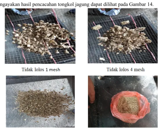 Gambar 14. Tongkol jagung hasil pencacahan 