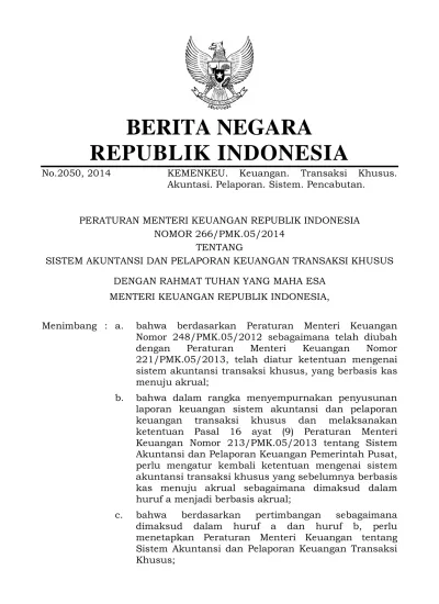 2 Mengingat : 1. Peraturan Pemerintah Nomor 71 Tahun 2010 Tentang ...