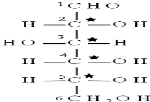 Gambar 2.3. Struktur Glukosa (Guyton, 2007). 