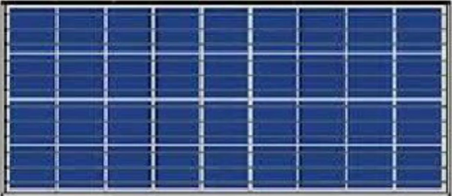 Gambar 2.4 Panel Surya Polycrystalline  3.  Thin Film Solar Cell (TFSC) 