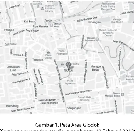 Gambar 1. Peta Area Glodok