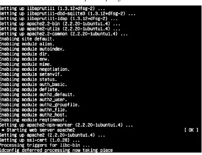 Gambar 3.3. Installasi Apache di Linux 