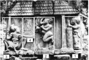 Gambar 3.1. Fragmen gosali pada relief  Candi Sukuh 