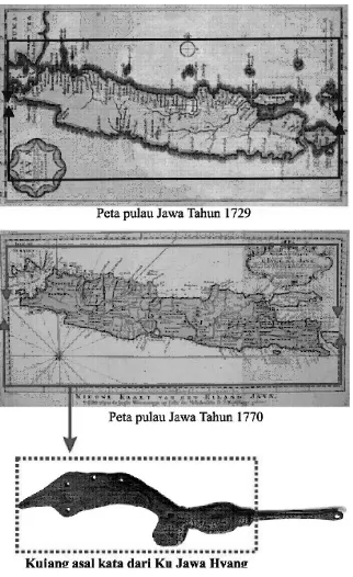 Gambar 6. Kujang berbentuk peta pulau Jawa [10][11] 
