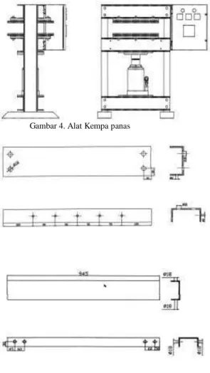 Gambar 6. Komponen rangka (Tiang) 
