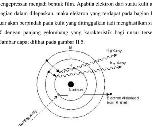 Gambar II.6 Prinsip Kerja Teknik XRF (Jamaluddin, dkk., 2016) 