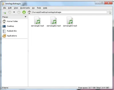 Gambar 4.4 Isi Folder newlagubahagia