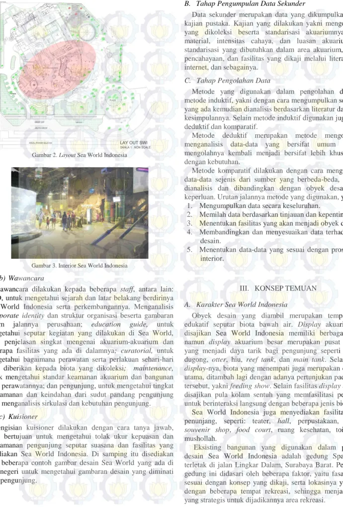 Gambar 2. Layout Sea World Indonesia 