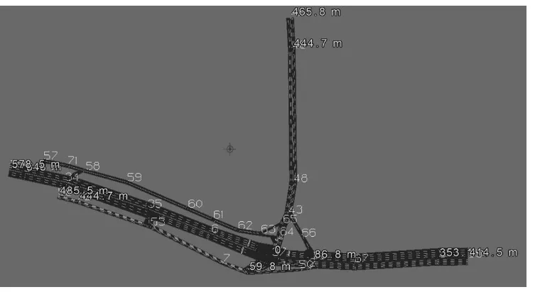 Gambar 1. Model jaringan jalan Simpang Pasteur 