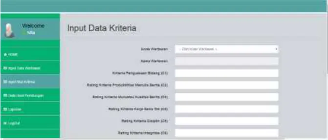 Gambar 4. Implementasi Form Menu Utama 