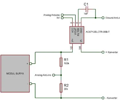 Gambar 7. Rangkaian Input dan Output Arduino Nano 