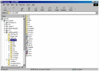 Gambar 34. Windows Explore Office 2000