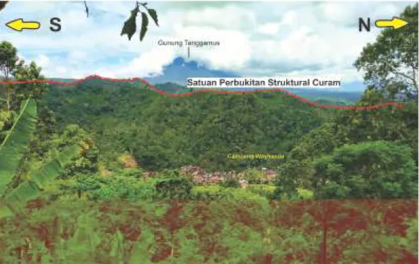 Gambar III.3 Satuan Perbukitan Struktural Curam (S1). 