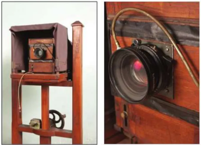 Gambar 2. Kamera kayu yang digunakan di Studio Tik  Sun Koleksi Cung Mintarto/Menara Foto Wonogiri 