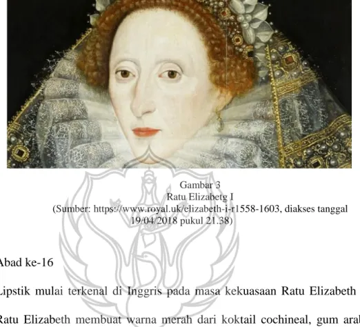 Gambar 3  Ratu Elizabetg I 