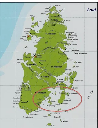 Gambar 1. Peta Kabupaten Kepulauan Aru  (Sumber: 