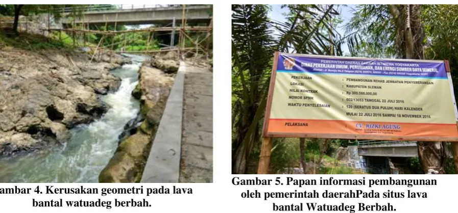 Gambar 5. Papan informasi pembangunan 