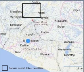 Gambar 1. Peta lokasi daerah penelitian  