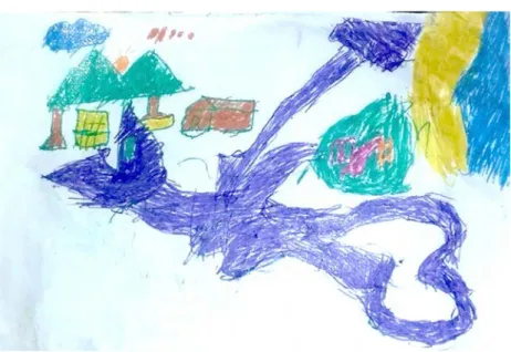 Gambar 1. Karya Elfadry, usia  7 tahun  (Dok: Yossi Fadila, 2017) 