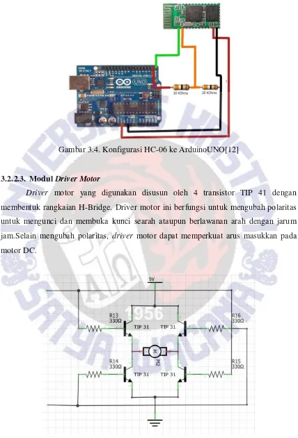 Gambar 3.4. Konfigurasi HC-06 ke ArduinoUNO[12] 