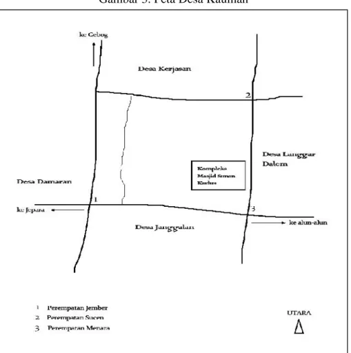 Gambar 3. Peta Desa Kauman