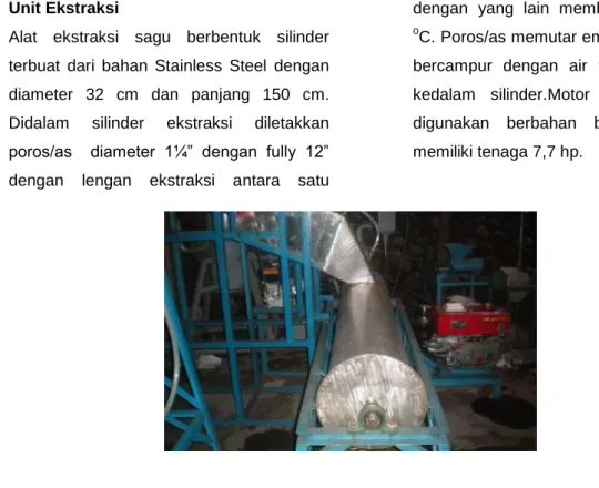 Gambar 5. Unit Ekstraksi 