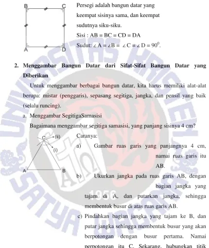 Gambar ruas garis yang panjangnya 4 cm, 