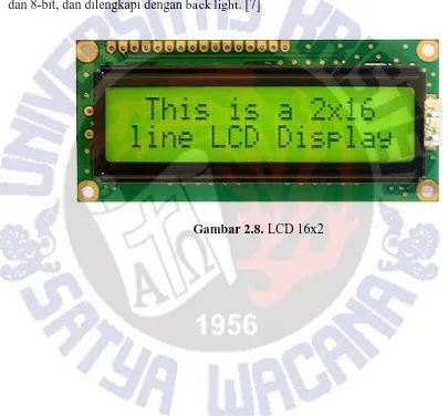 Gambar 2.8. LCD 16x2 