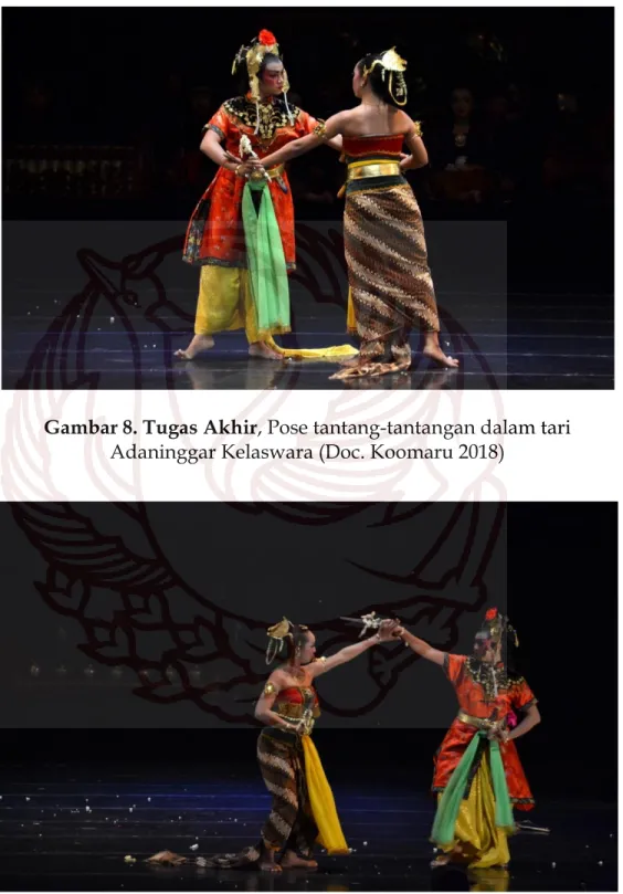 Gambar 9. Tugas Akhir, Pose perangan cundrik dalam tari 