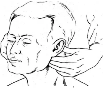Fig. 5.10   Palpation of the jugulodigastric chain 