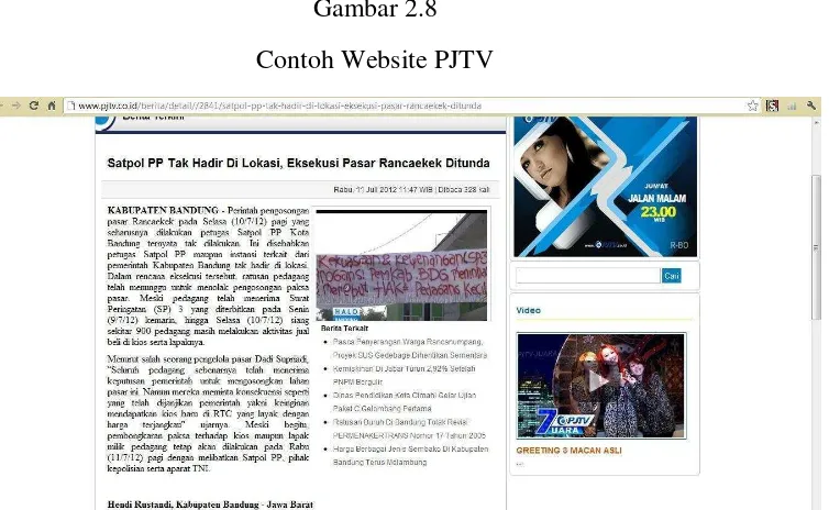 Gambar 2.8 Contoh Website PJTV 