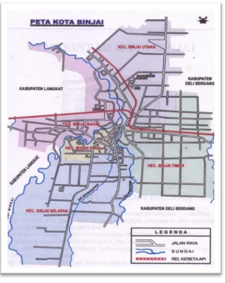 Gambar 2.1. Peta Kota Binjai 