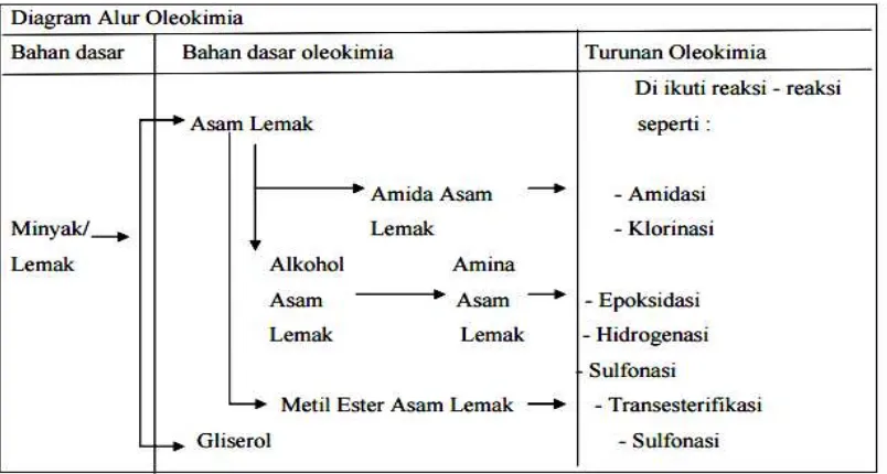 Gambar 1. Diagram alur oleokimia 