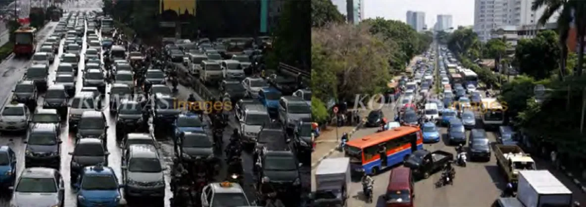 Gambar 8. Kemacetan di Jakarta (sumber: kompas images)