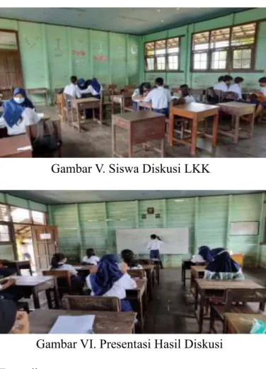 Gambar V. Siswa Diskusi LKK 