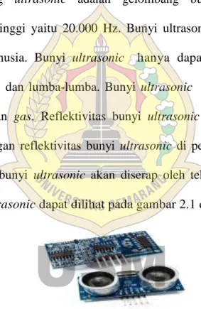 Gambar 2.1 Sensor Ultrasonic.(Santoso, 2014) 