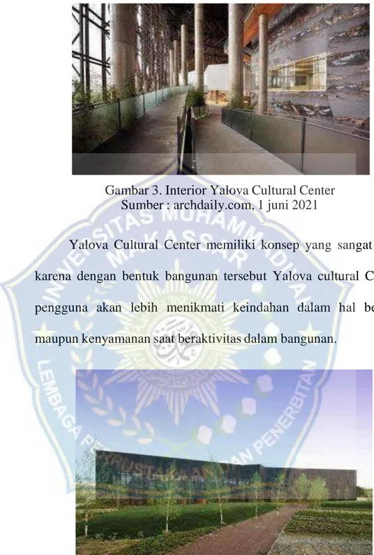 Gambar 3. Interior Yalova Cultural Center  Sumber : archdaily.com, 1 juni 2021 