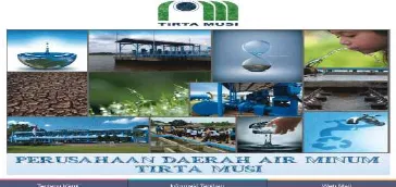 Gambar 1. Website PDAM Tirta Musi Palembang